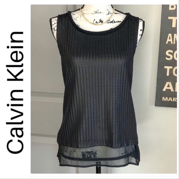 Calvin Klein Jeans Tops - 💕Calvin Klein Black No Sleeve Top💕